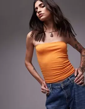 Бандо Topshop оранжевого цвета