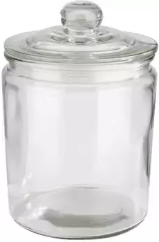 Банка для хранения APS "Классик", (1 шт.), универсальная, например, для печенья, сахара, муки, мюсли. 26 см, цвет transparent