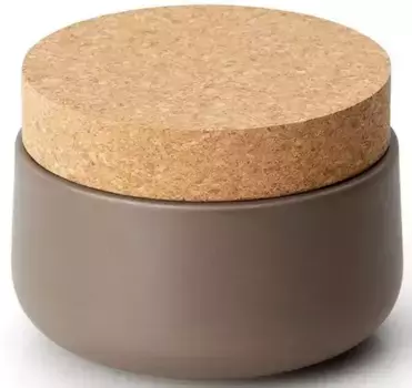 Банка для хранения Continenta, (1 шт.), 13 х 10 см, серо-коричневый