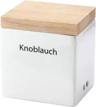 Банка для хранения Continenta, (1 шт.), ручная работа 10х18,5х20 см, белый