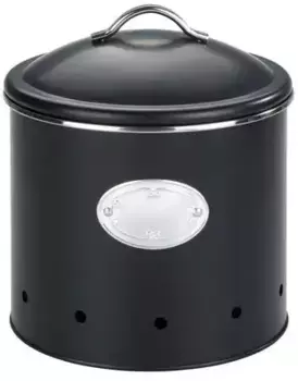 Банка для хранения WENKO "Nero", (1 шт.), с отверстиями 4 л, воздухопроницаемая В/21х18,7 см, черный
