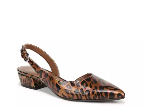 Banks Pump Naturalizer, Brown Cheetah Print Patent Synthetic