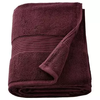 Банное полотенце, 100х150 см Ikea Fredriksjon, темно-красный