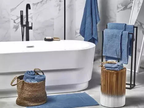 Банное полотенце Beliani, синий