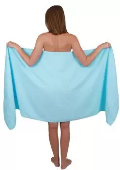 Банное полотенце Betz XXL 90 x 180 см. Цвет пляжного полотенца LINES - бирюзовый. Betzshop