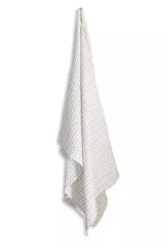 Банное полотенце большая вафля The Organic Company, светло-коричневый/серый