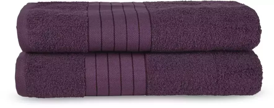 Банное полотенце доброе утро "Uni Towels", (2 шт.), с тканым краем Good morning 70х140 см (2 шт.), цвет bordeau