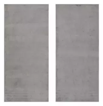 Банное полотенце Egeria "Престиж", (1 шт.), однотонная программа с полосатой каймой, хлопок SUPIMA 75х160 см (1 шт.), серый