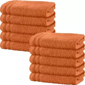 Банное полотенце Erwin Mller 10er-Pack 162966, 100x1x150 см цвет terra