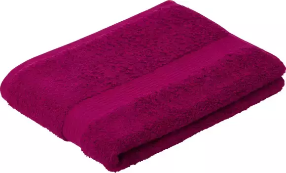 Банное полотенце Gzze "New York", (1 шт.), современные однотонные цвета, структурированная кайма, 100 % хлопок, в 2 размерах 70х140 см (1 шт.), цвет cyclam