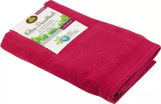Банное полотенце Gzze "Uni Recycled", (1 шт.), однотонные цвета, 100 % переработанные материалы 70х140 см (1 шт.), красный