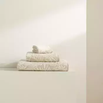 Банное полотенце из хлопка и льна 540 г/м2 Ales El Corte Ingls, бежевый