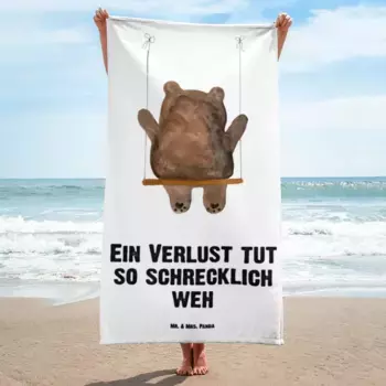 Банное полотенце Mr. & Mrs. Panda, белый