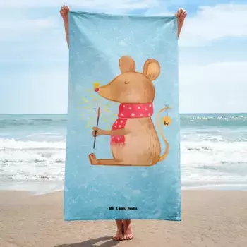 Банное полотенце Mr. & Mrs. Panda, синий