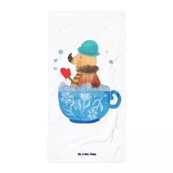 Банное полотенце Mr. & Mrs. Panda XL с пузырьками для ванны из моли - белый - подарок, хорошее настроение, животные мотивы, забавные высказывания, чашка, туалет, банное полотенце, животные, пляжное полотенце, украшение для ванной комнаты