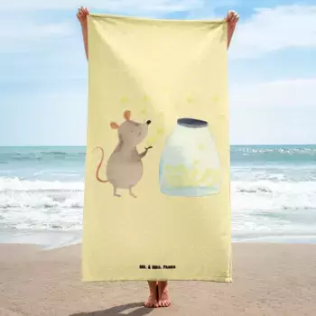 Банное полотенце Mr. & Mrs. Panda, желтый