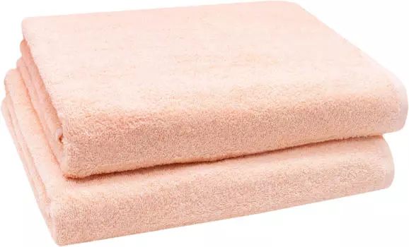 Банное полотенце набор из 2 шт Zollner, оранжевый