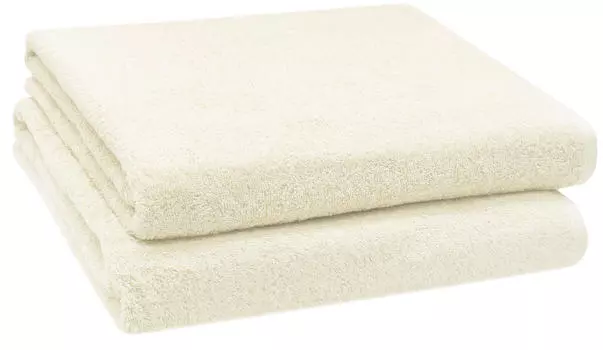 Банное полотенце набор из 2 шт Zollner, кремовый