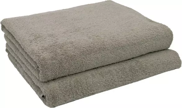 Банное полотенце набор из 2 шт Zollner, серый