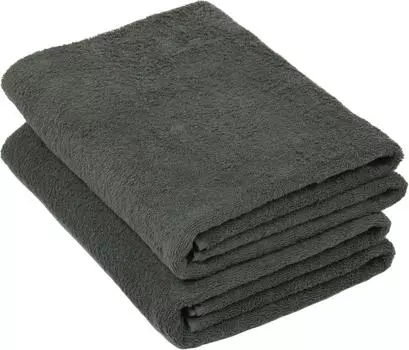 Банное полотенце набор из 2 шт Zollner, антрацитовый