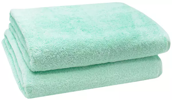 Банное полотенце набор из 2 шт Zollner, зеленый