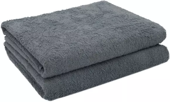 Банное полотенце набор из 2 шт Zollner, серый