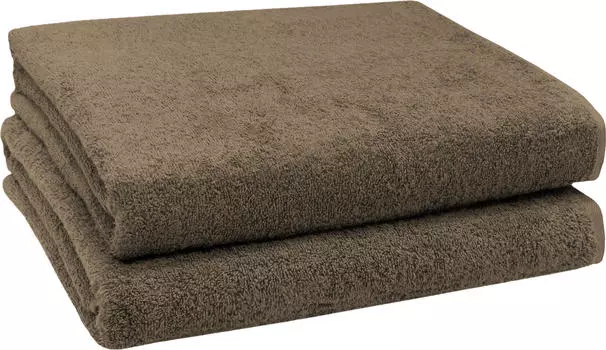Банное полотенце набор из 2 шт Zollner, коричневый