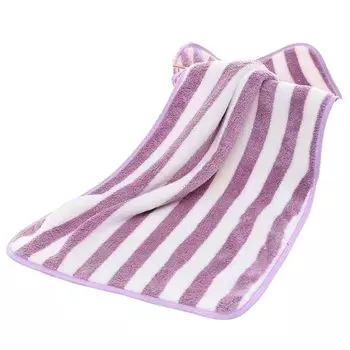 Банное полотенце очень мягкое, в широкую полоску, не изумительное, хорошо впитывающее, ультрагустое, кофейное. Stuttg, фиолетовый