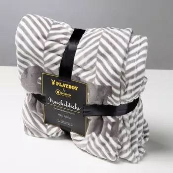 Банное полотенце Rhomtuft FACE & BODY 70 X 190CM Цвет: белый PLAYBOY, серый