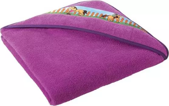 Банное полотенце с капюшоном 71322 Erwin Mller, розовый