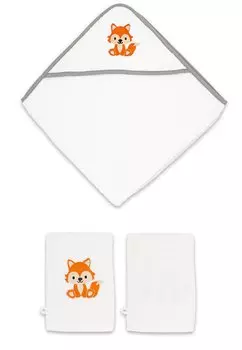 Банное полотенце SET MIT 2 WASCHLAPPEN Babykajo, цвет fuchs wei