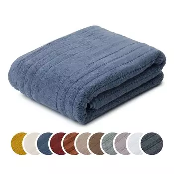 Банное полотенце Sleepling Darling люкс из органического хлопка, серия Marseille, 770 гр/м, 100 х 150 см, kotex, впитывающее, быстросохнущее, синее., синий