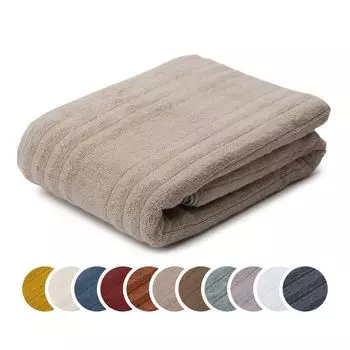 Банное полотенце Sleepling Darling люкс из органического хлопка, серия Marseille, 770 гр/м, 100 х 150 см, kotex, впитывающее, быстросохнущее, темно-серый., серо-коричневый