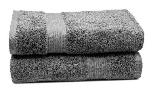 Банное полотенце Zollner 00000411 2 шт, 100x1x150 см, антрацитовый