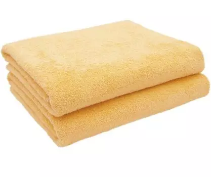Банное полотенце Zollner 00000451 2 шт, 100x1x150 см, желтый