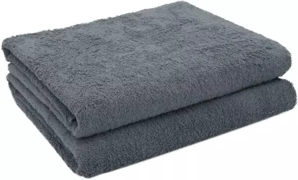 Банное полотенце Zollner 00000451 2 шт, 100x1x150 см, серый
