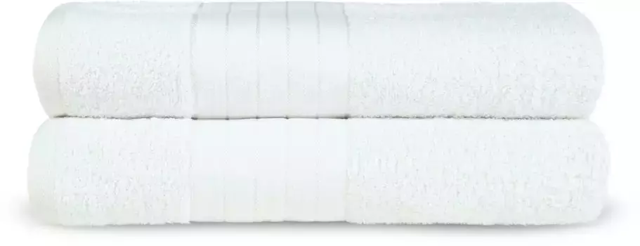 Банные полотенца Emotion "Uni" (2 шт.), с большим выбором цветов 70х140 см (2 шт.), белый