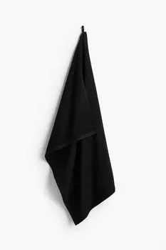 Банные простыни из махровой ткани H&M, 100x150 см, черный