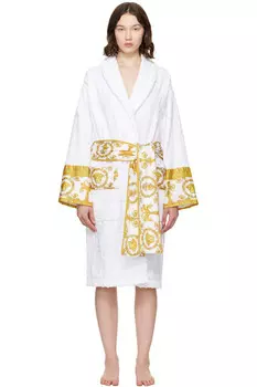 Банный халат I heart baroque Versace, белый