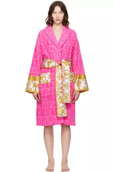 Банный халат I heart baroque Versace, розовый