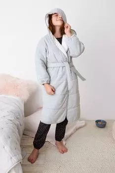 Банный халат Next, серый