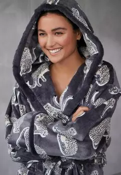 Банный халат Next, серый