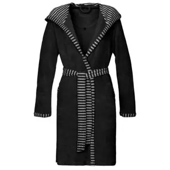 Банный халат xs женский Vossen, черный