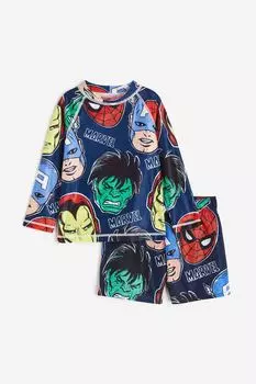 Банный набор с принтом H&M, синий