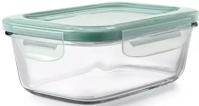 Баночка для хранения OXO Good Grips "SMART SEAL", (1 шт.), прямоугольная, 0,8 л 14х8х20 см, цвет transparent