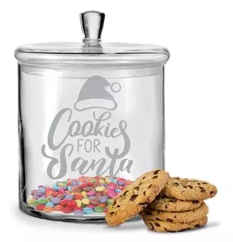 Баночка для печенья Леонардо с гравировкой "Печенье для Санты" Gravurzeile