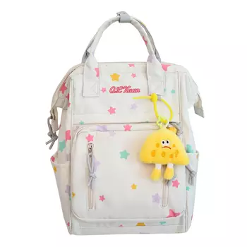 Banyanu Нейлоновый рюкзак среднего размера унисекс белого/розового/фиолетового/светло-зеленого цвета