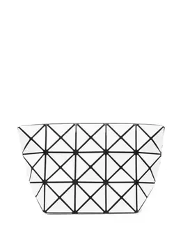 Bao Bao Issey Miyake лакированный клатч с геометричным узором, белый