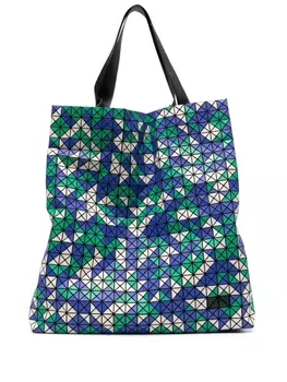 Bao Bao Issey Miyake маленькая сумка-тоут Cart с геометричным узором, фиолетовый