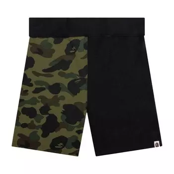 BAPE 1st Camo Back Shark Спортивные шорты, зеленые